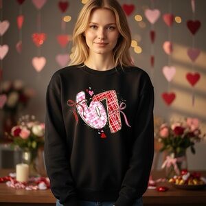 67 Valentine (Tween Trend) Sweatshirt S M L XL New Graphic Valentine's Day